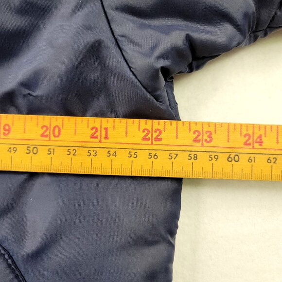 Vintage Union McGregor Mens Sportswear Quilted Jacket Navy Blue Medium *callout - Picture 9 of 11